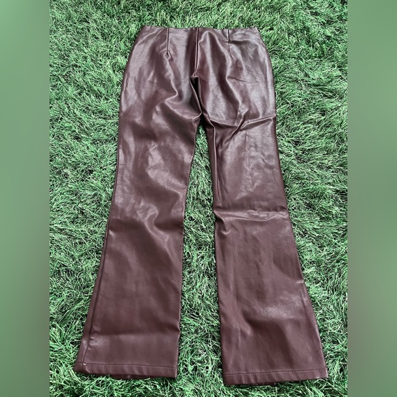 Cross leather red pants: never worn. Size small - Picture 2 of 2